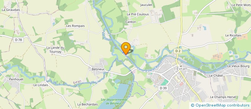 localisation de l'entreprise MADAME COLINE ROUSSEL à EVRAN