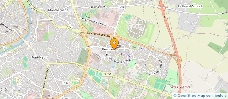 localisation de l'entreprise MADAME COLINE ROYER à POITIERS