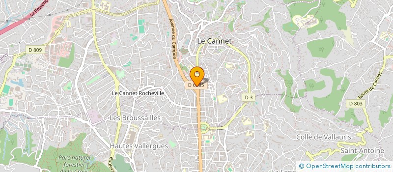 localisation de l'entreprise MADAME COLINE SAVARIT à LE CANNET