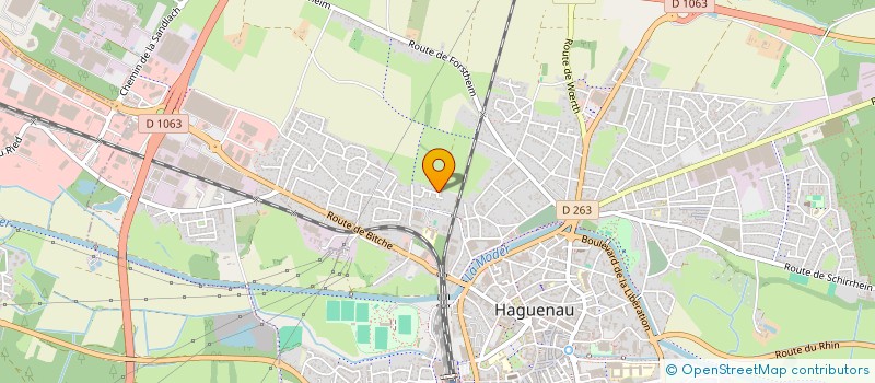 localisation de l'entreprise MADAME COLINE SCHAEFFER  HAGUENAU