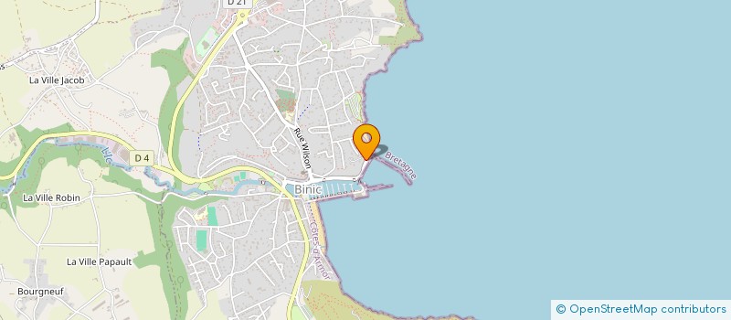 localisation de l'entreprise MADAME COLINE SERGOLLE à BINIC-ETABLES-SUR-MER