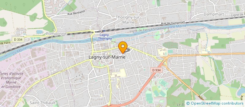 localisation de l'entreprise MADAME COLINE SOUCHAL  LAGNY-SUR-MARNE