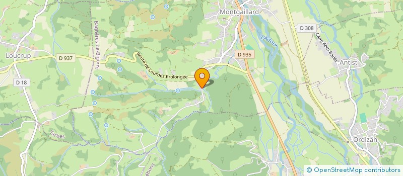 localisation de l'entreprise MADAME COLINE TAVERNIER  MONTGAILLARD