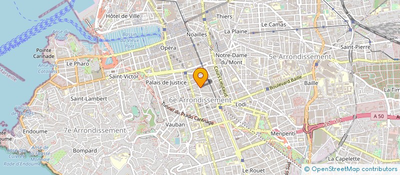 localisation de l'entreprise MADAME COLINE TEBOUL  MARSEILLE