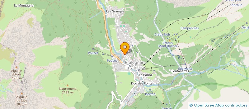 localisation de l'entreprise MADAME COLINE THOMAS  PRALOGNAN-LA-VANOISE