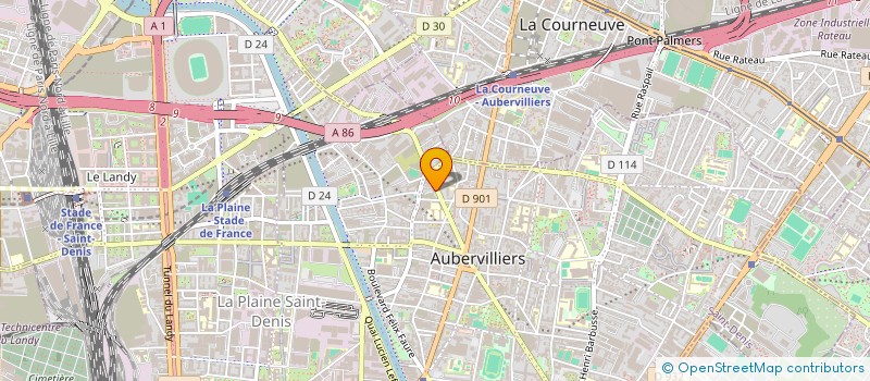 localisation de l'entreprise MADAME COLINE TROTIGNON à AUBERVILLIERS