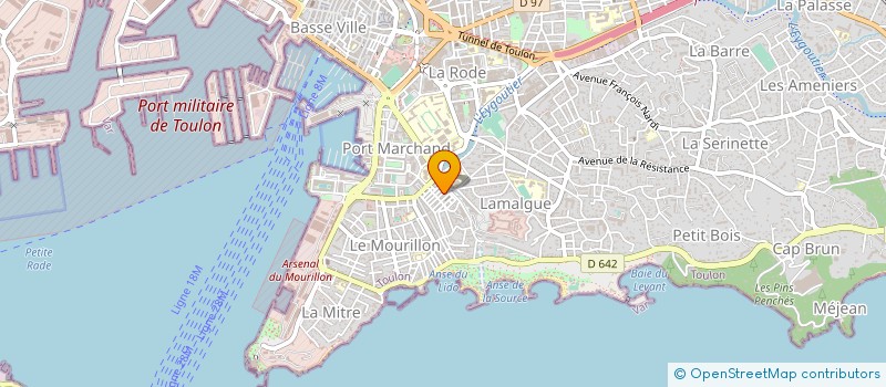 localisation de l'entreprise MADAME COLINE VAUCHELLE à TOULON