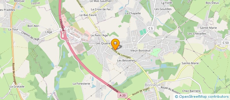 localisation de l'entreprise MADAME COLINE VERGONZANNE à BOISSEUIL