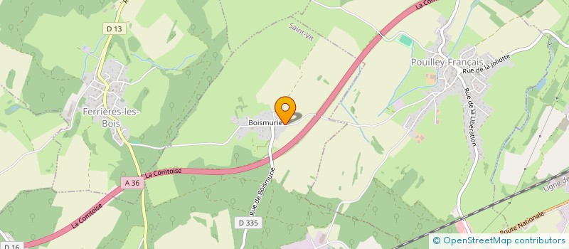 localisation de l'entreprise MADAME COLINE VILLAIN  VALDAHON