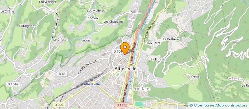 localisation de l'entreprise MADAME COLINE ZANI  ALBERTVILLE