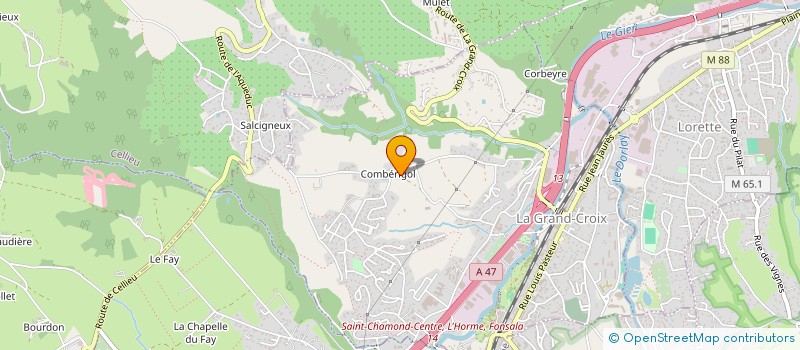 localisation de l'entreprise MADAME COLLEEN CURABA  LA GRAND-CROIX