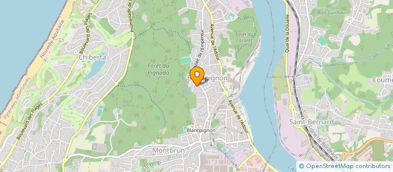 localisation de l'entreprise MADAME COLOMBE BINETRUY  ANGLET