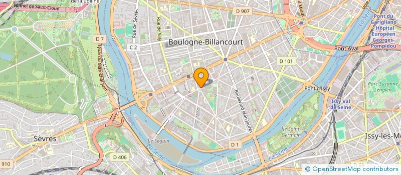 localisation de l'entreprise MADAME COLOMBE GUIGNARD à BOULOGNE-BILLANCOURT
