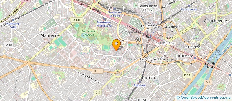 localisation de l'entreprise MADAME COLOMBE KOUAKOU à NANTERRE