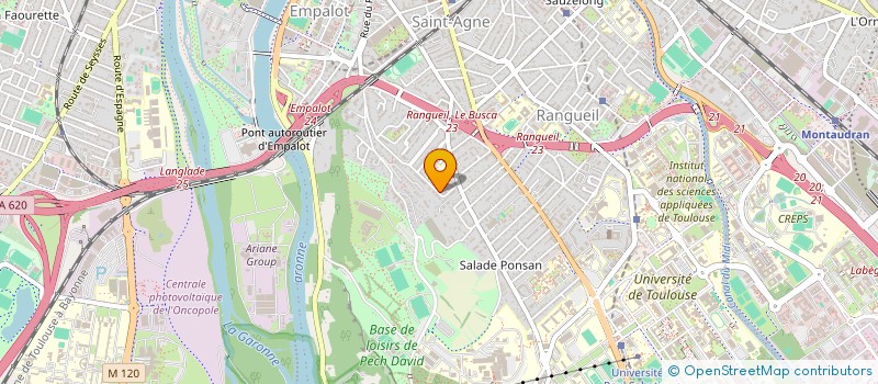 localisation de l'entreprise MADAME COLOMBE KPODAR  TOULOUSE