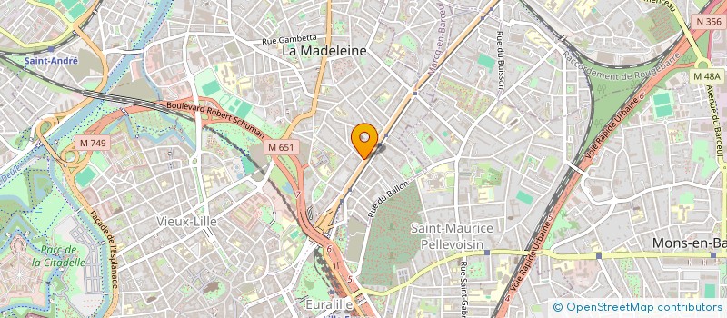 localisation de l'entreprise MADAME COLOMBINE POUPARD à LA MADELEINE