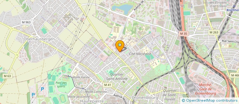 localisation de l'entreprise MADAME COLYNE SCHWALM à STRASBOURG