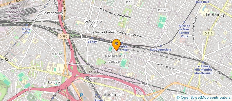 localisation de l'entreprise MADAME COMFORT BOATENG  BONDY