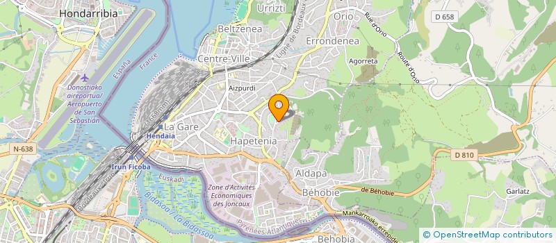 localisation de l'entreprise MADAME CONCEPCION DOBON YAGUE  HENDAYE