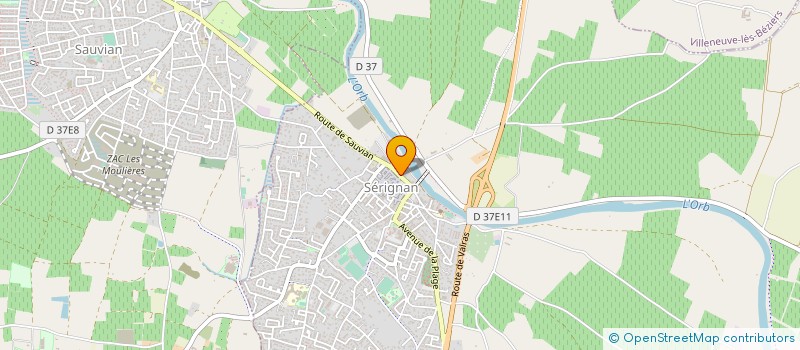 localisation de l'entreprise MADAME CONCEPTION RODRIGUEZ  SERIGNAN