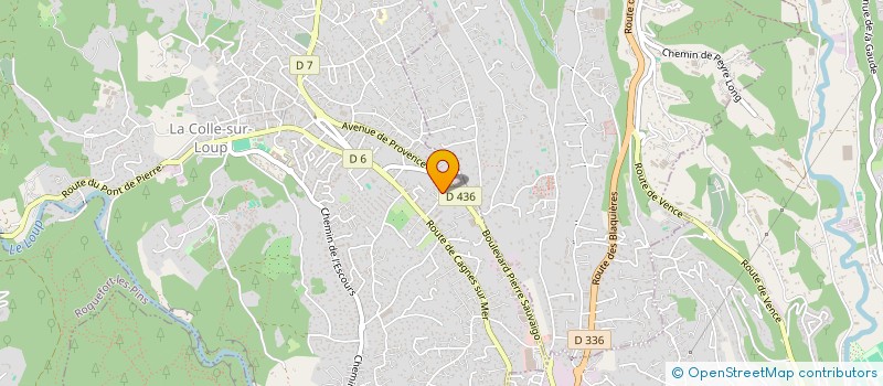 localisation de l'entreprise MADAME CONCETTA CERAOLO  LA COLLE-SUR-LOUP