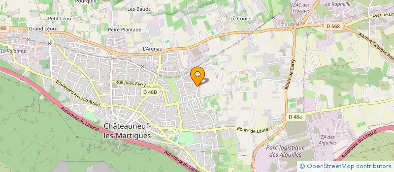 localisation de l'entreprise MADAME CONSOLADE CORTES  CHATEAUNEUF-LES-MARTIGUES