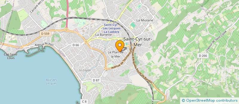 localisation de l'entreprise MADAME CONSTANCE ADRAGNA à SAINT-CYR-SUR-MER