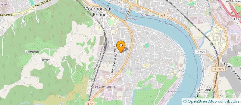 localisation de l'entreprise MADAME CONSTANCE AUBERT à TOURNON-SUR-RHONE