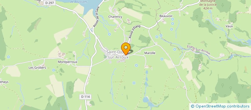 localisation de l'entreprise MADAME CONSTANCE BALLIVET DE REGLOIX  SAINT-DIDIER-SUR-ARROUX