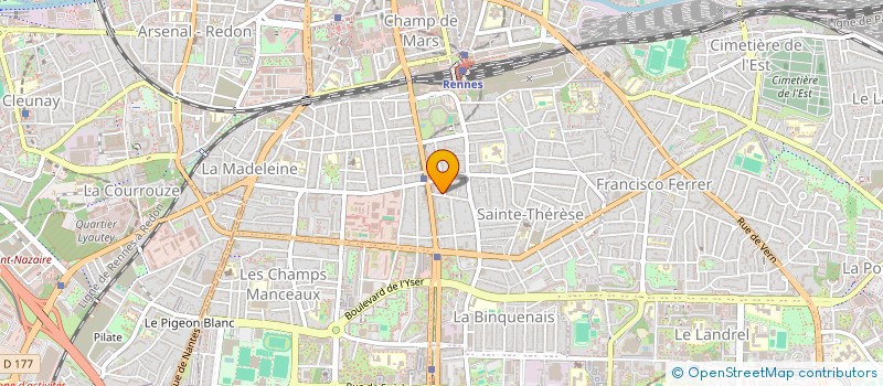 localisation de l'entreprise MADAME CONSTANCE BERTHAULT  RENNES