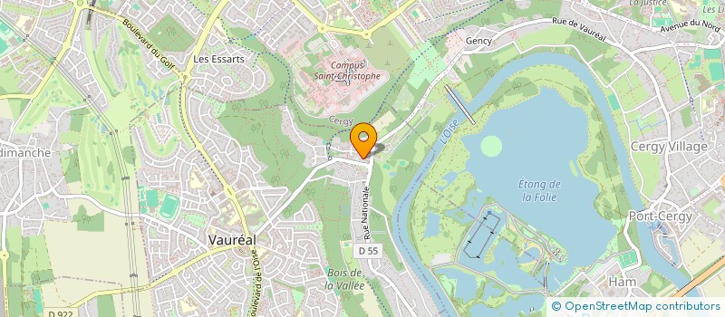 localisation de l'entreprise MADAME CONSTANCE BULIN  VAUREAL