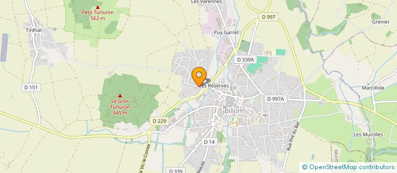 localisation de l'entreprise MADAME CONSTANCE CAPORALE  BILLOM