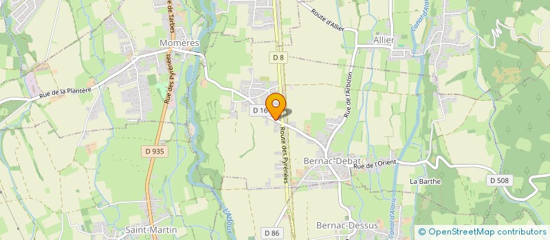 localisation de l'entreprise MADAME CONSTANCE CARON  BERNAC-DEBAT