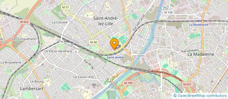 localisation de l'entreprise MADAME CONSTANCE CATHERINE HOUZET  SAINT-ANDRE-LEZ-LILLE