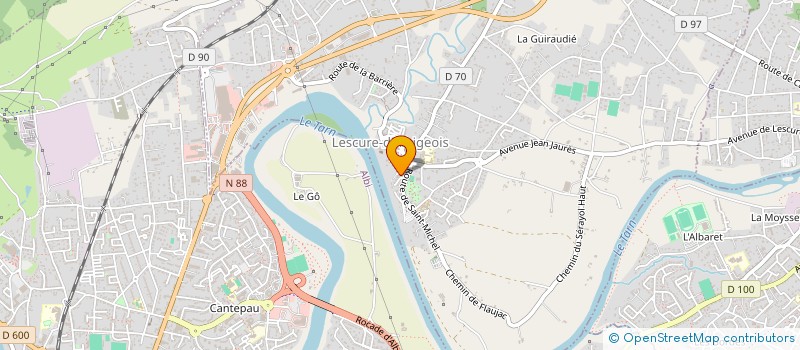 localisation de l'entreprise MADAME CONSTANCE CAVAILLE  LABASTIDE-GABAUSSE