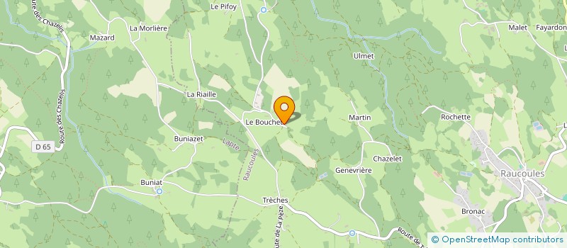 localisation de l'entreprise MADAME CONSTANCE DANTONY  RAUCOULES