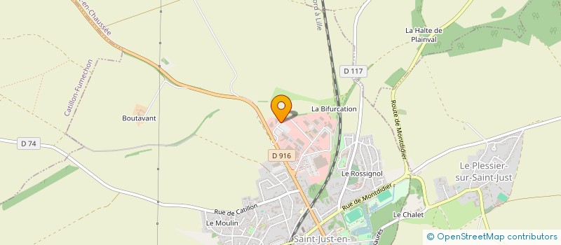 localisation de l'entreprise MADAME CONSTANCE DEMOUCRON à SAINT-JUST-EN-CHAUSSEE