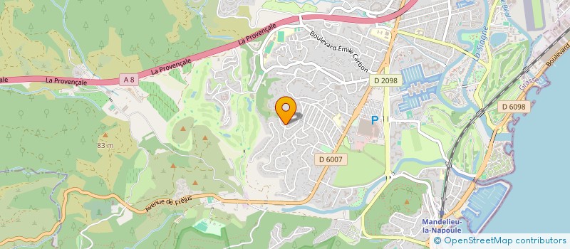 localisation de l'entreprise MADAME CONSTANCE DIAZ  MANDELIEU-LA-NAPOULE