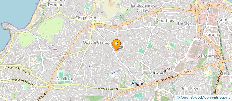 localisation de l'entreprise MADAME CONSTANCE DUBOS  ANGLET