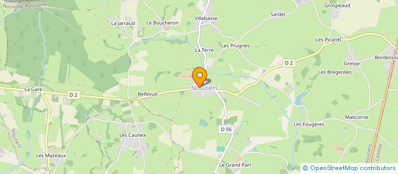 localisation de l'entreprise MADAME CONSTANCE FAUVEAU  NOUZIERS