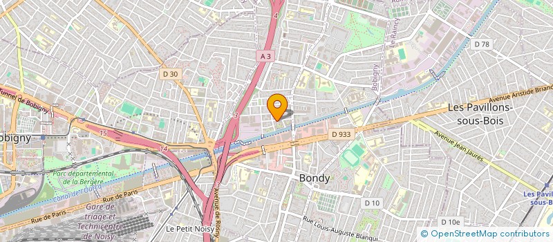 localisation de l'entreprise MADAME CONSTANCE GOUMENT  BONDY