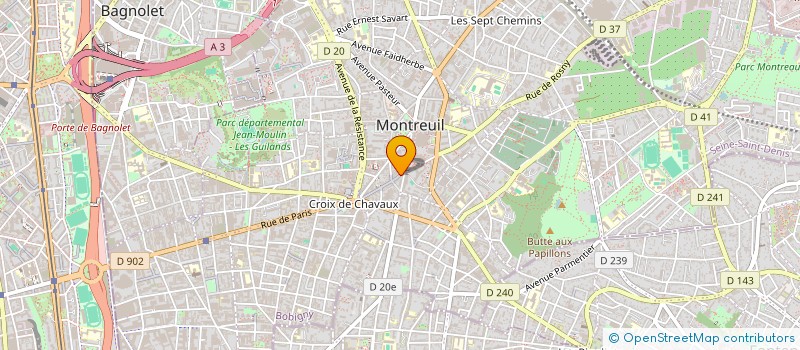 localisation de l'entreprise MADAME CONSTANCE JAMES à MONTREUIL