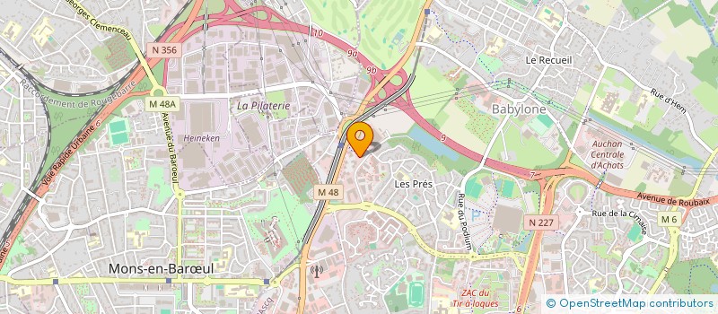 localisation de l'entreprise MADAME CONSTANCE LALOUX  VILLENEUVE-D'ASCQ