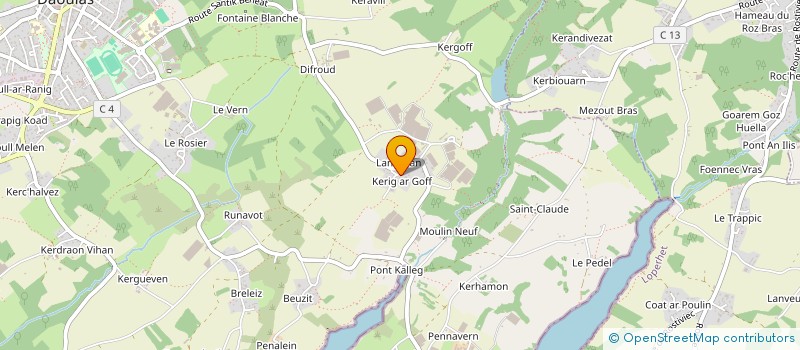 localisation de l'entreprise MADAME CONSTANCE LE FLOCH  PLOUGASTEL-DAOULAS