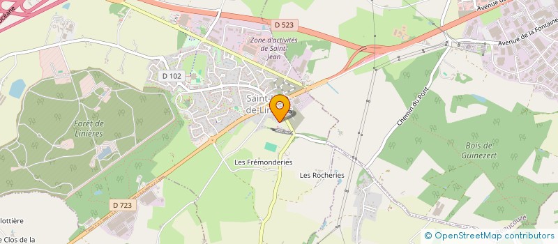 localisation de l'entreprise MADAME CONSTANCE-LOUISE GAURIAU  SAINT-LEGER-DE-LINIERES