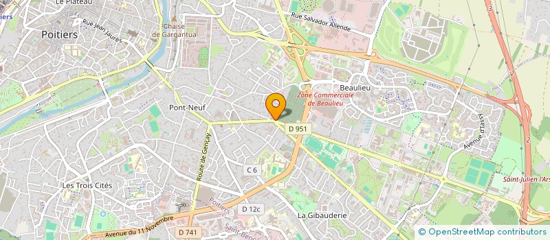 localisation de l'entreprise MADAME CONSTANCE MARCHAL  POITIERS