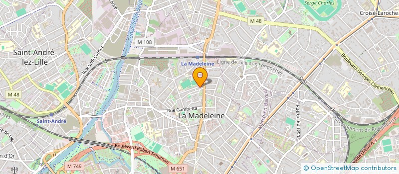 localisation de l'entreprise MADAME CONSTANCE MARESCAUX à LA MADELEINE