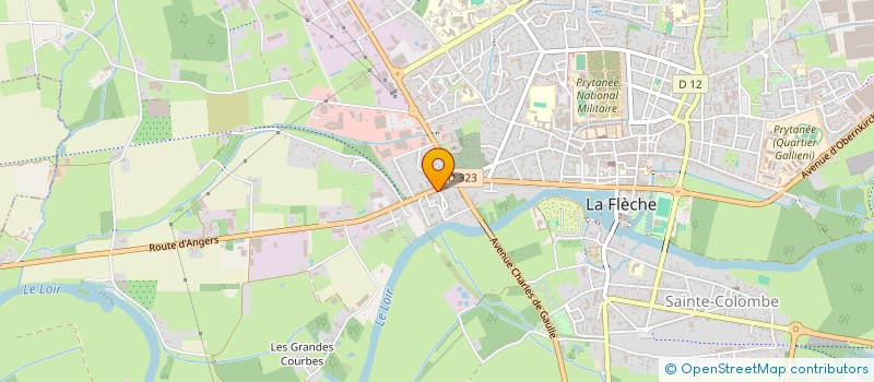 localisation de l'entreprise MADAME CONSTANCE MOREAU  LA FLECHE