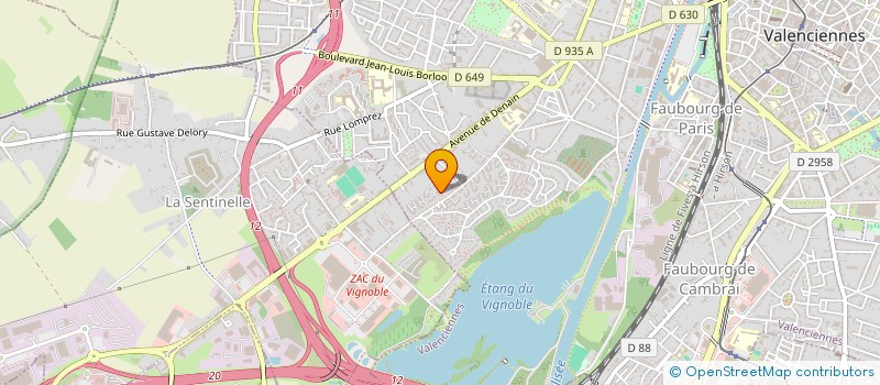 localisation de l'entreprise MADAME CONSTANCE PERAUDEAU  VALENCIENNES