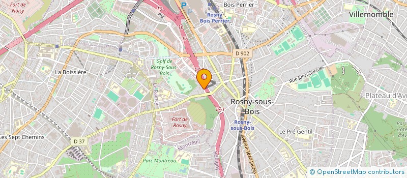 localisation de l'entreprise MADAME CONSTANCE ROGER à ROSNY-SOUS-BOIS